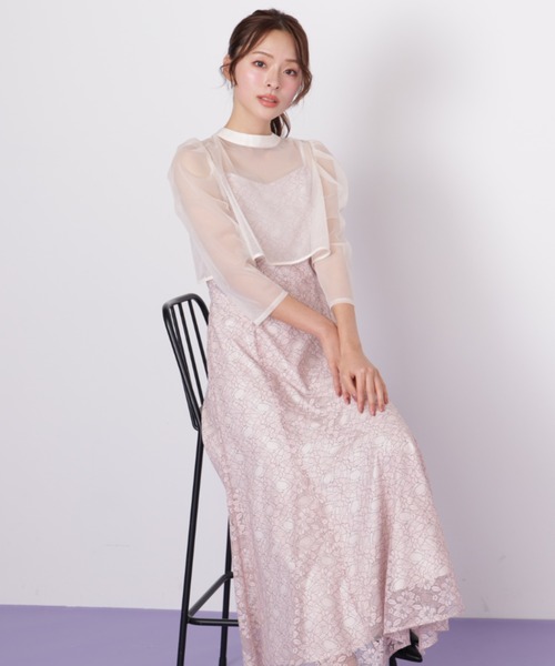 JILL by JILL STUART(ジルバイジルスチュアート)の「レイヤードレースキャミワンピース(ワンピース・レディース・ピンク/ブルー・FREE)」の15枚目の写真