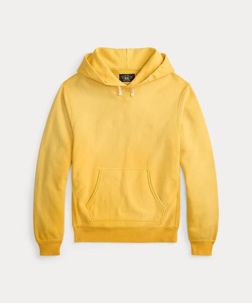 RRL(ダブル アール エル)の「ガーメントダイド フリース フーディ(パーカー・メンズ・イエロー・XXL/XS/XL/S/M/L)」の1枚目の写真