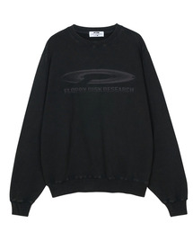 FDR（エフディーアール）の「Pigment Washed Disk Logo Crewneck Black（スウェット）」