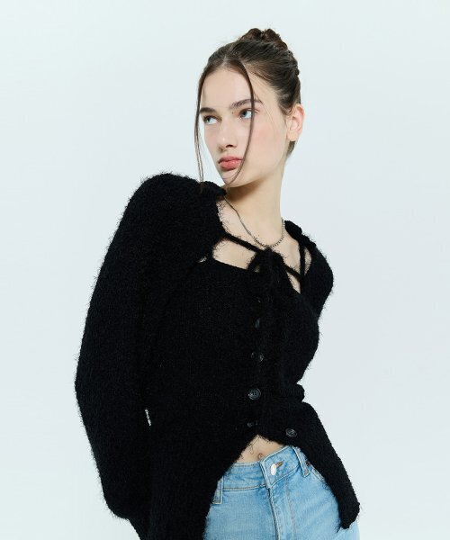 LARTIGENT(ラーティゼン)の「L6 BOLERO & BUSTIER KNIT SET(BLACK)(ニット/セーター・レディース・その他・FREE)」の8枚目の写真