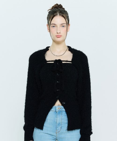 LARTIGENT(ラーティゼン)の「L6 BOLERO & BUSTIER KNIT SET(BLACK)(ニット/セーター・レディース・その他・FREE)」の6枚目の写真