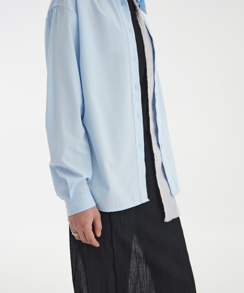 YOUTH(ユース)の「Cut-Off Loosed Shirt - Light Blue(シャツ/ブラウス・レディース・その他・S/M/L)」の7枚目の写真