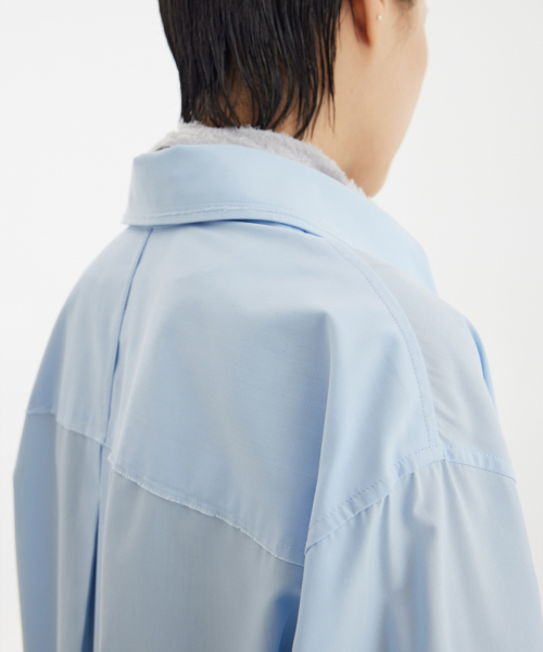YOUTH(ユース)の「Cut-Off Loosed Shirt - Light Blue(シャツ/ブラウス・レディース・その他・S/M/L)」の9枚目の写真