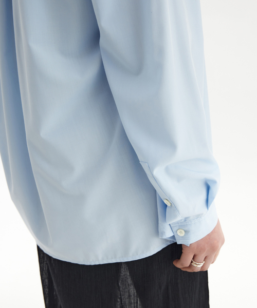 YOUTH(ユース)の「Cut-Off Loosed Shirt - Light Blue(シャツ/ブラウス・レディース・その他・S/M/L)」の10枚目の写真