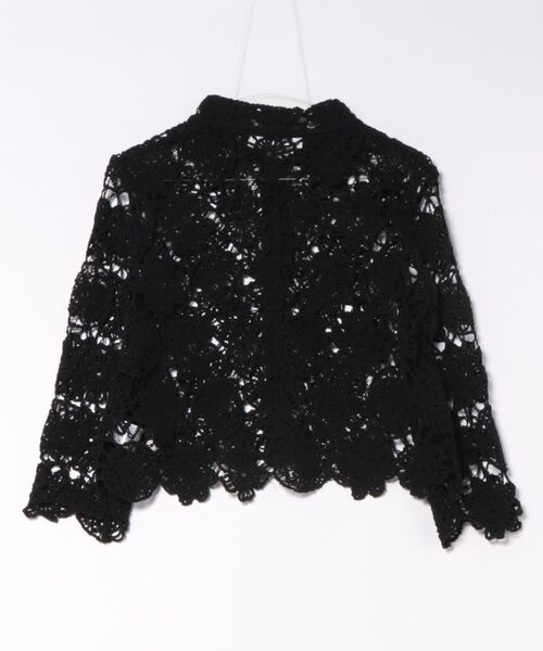 Marilyn Moon（マリリンムーン）の「crochet knit jacket（カーディガン/ボレロ・レディース・ホワイト/スミクロ・FREE）」の3枚目の写真