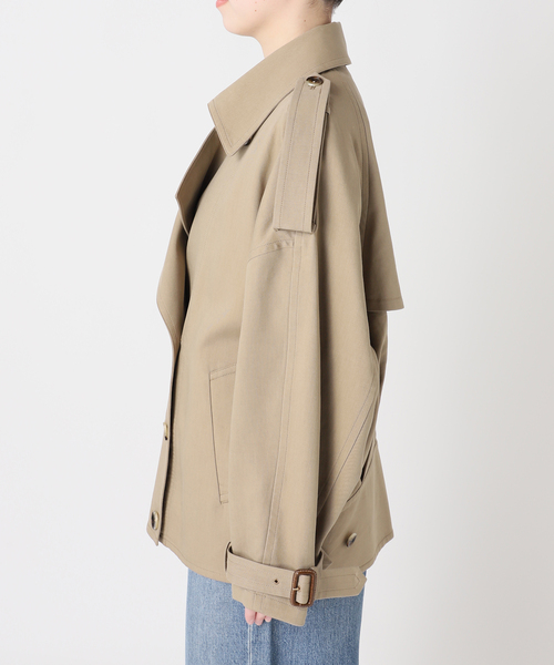 journal standard L'essage（ジャーナルスタンダードレサージュ）の「ショートドルマントレンチコート（トレンチコート・レディース・ベージュ・FREE）」の9枚目の写真