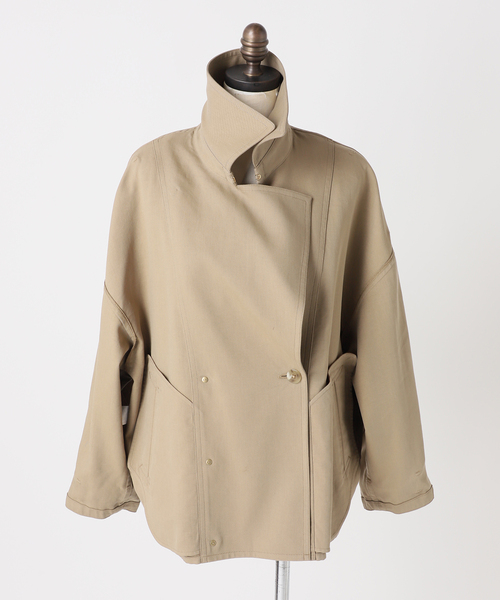 journal standard L'essage（ジャーナルスタンダードレサージュ）の「ショートドルマントレンチコート（トレンチコート・レディース・ベージュ・FREE）」の17枚目の写真