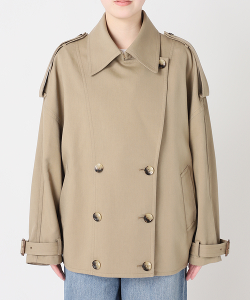 journal standard L'essage（ジャーナルスタンダードレサージュ）の「ショートドルマントレンチコート（トレンチコート・レディース・ベージュ・FREE）」の19枚目の写真
