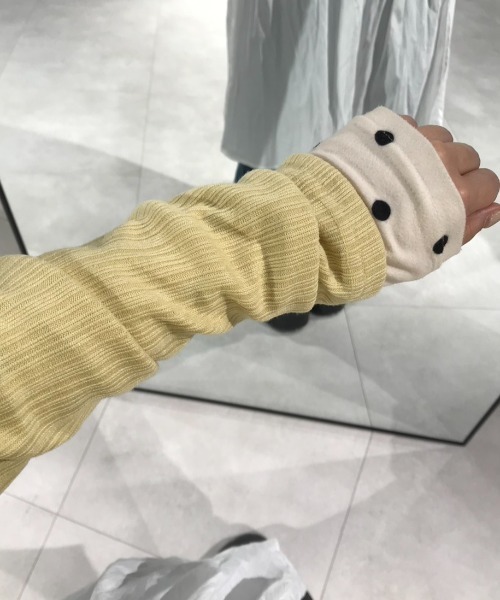 Birthday room（バースデイルーム）の「リブフリルCD/Rib frill cardigan（カーディガン/ボレロ・レディース・ブラック/イエロー・FREE）」の19枚目の写真