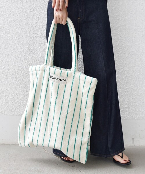 BONGUSTA(ボングスタ)の「BONGUSTA: NARAM TOTE(トートバッグ・レディース・ライラック/キャメル/グリーン/オフホワイト・ONE SIZE)」の10枚目の写真