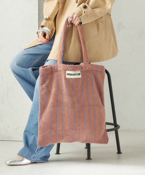 BONGUSTA(ボングスタ)の「BONGUSTA: NARAM TOTE(トートバッグ・レディース・ライラック/キャメル/グリーン/オフホワイト・ONE SIZE)」の16枚目の写真