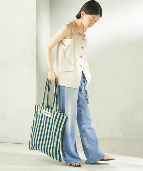 BONGUSTA(ボングスタ)の「BONGUSTA: NARAM TOTE(トートバッグ・レディース・ライラック/キャメル/グリーン/オフホワイト・ONE SIZE)」の21枚目の写真