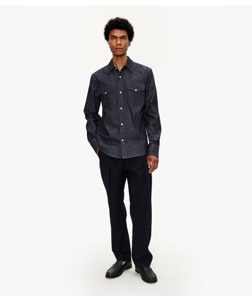 A.P.C.(アーペーセー)の「CHEMISE WESTERN(シャツ/ブラウス・メンズ・インディゴブルー・S/M/L)」の2枚目の写真