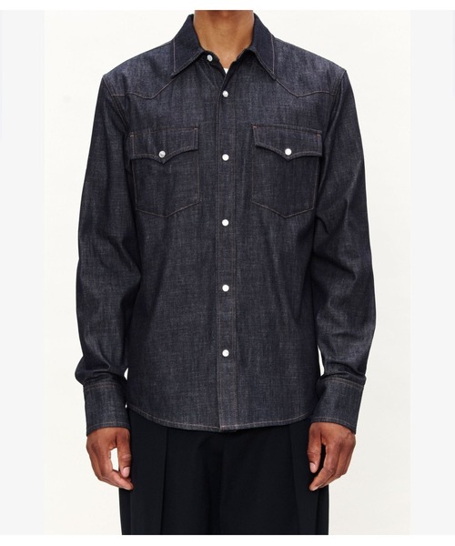 A.P.C.(アーペーセー)の「CHEMISE WESTERN(シャツ/ブラウス・メンズ・インディゴブルー・S/M/L)」の4枚目の写真