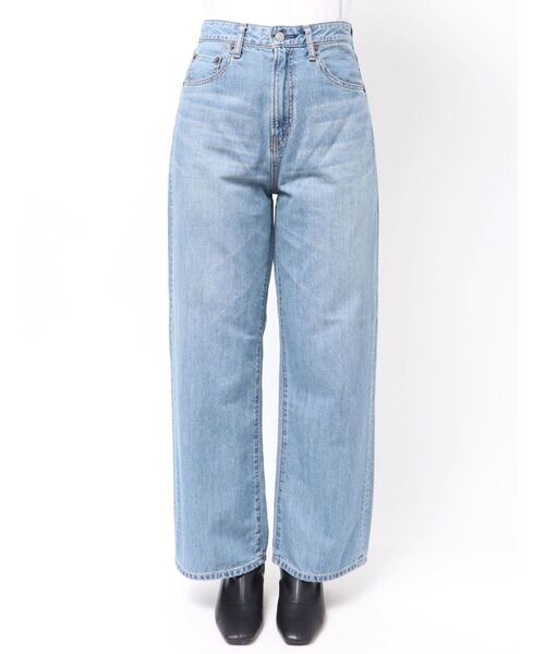 Ungrid（アングリッド）の「ハイウエストオーガニックコットンルーズデニム（デニムパンツ・レディース・ブルー・26inch/25inch/24inch）」の6枚目の写真