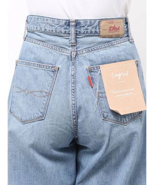 Ungrid（アングリッド）の「ハイウエストオーガニックコットンルーズデニム（デニムパンツ・レディース・ブルー・26inch/25inch/24inch）」の9枚目の写真