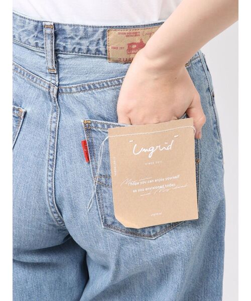 Ungrid（アングリッド）の「ハイウエストオーガニックコットンルーズデニム（デニムパンツ・レディース・ブルー・26inch/25inch/24inch）」の10枚目の写真
