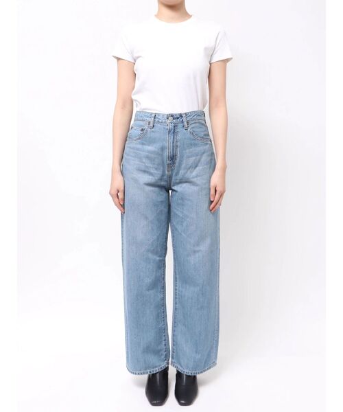 Ungrid（アングリッド）の「ハイウエストオーガニックコットンルーズデニム（デニムパンツ・レディース・ブルー・26inch/25inch/24inch）」の2枚目の写真