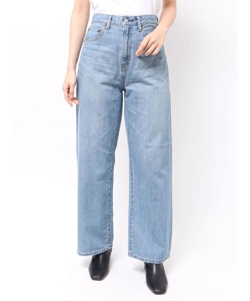 Ungrid（アングリッド）の「ハイウエストオーガニックコットンルーズデニム（デニムパンツ・レディース・ブルー・26inch/25inch/24inch）」の21枚目の写真