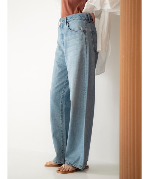 Ungrid(アングリッド)の「ハイウエストオーガニックコットンルーズデニム(デニムパンツ・レディース・ブルー・26inch/25inch/24inch)」の20枚目の写真