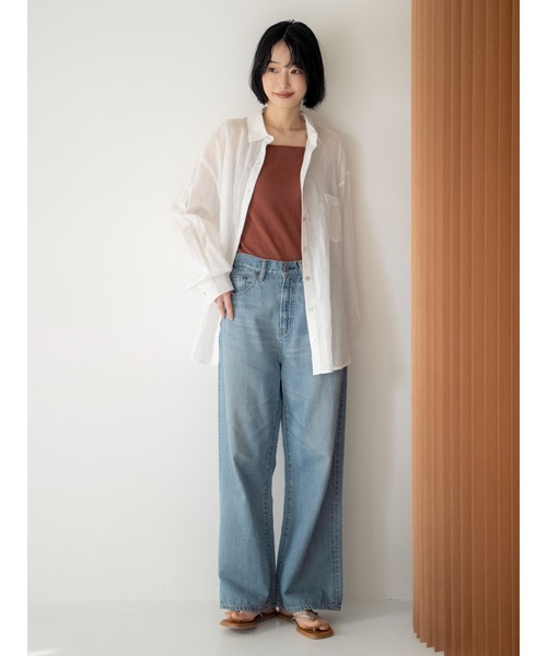 Ungrid(アングリッド)の「ハイウエストオーガニックコットンルーズデニム(デニムパンツ・レディース・ブルー・26inch/25inch/24inch)」の22枚目の写真