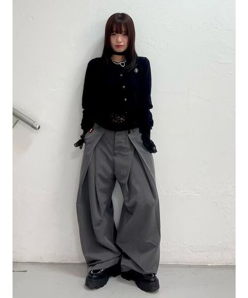 jouetie(ジュエティ)の「パターンコンパクトカーデ 春服(カーディガン/ボレロ・レディース・オフホワイト/ブラック/ブラウン/レッド・MEDIUM)」の15枚目の写真