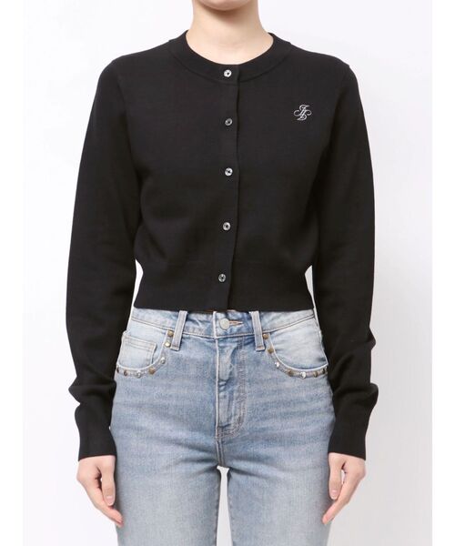 jouetie(ジュエティ)の「パターンコンパクトカーデ 春服(カーディガン/ボレロ・レディース・オフホワイト/ブラック/ブラウン/レッド・MEDIUM)」の16枚目の写真