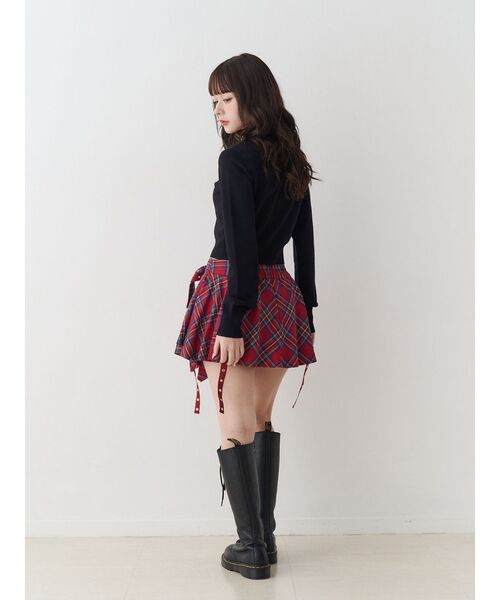 jouetie(ジュエティ)の「パターンコンパクトカーデ(カーディガン/ボレロ・レディース・オフホワイト/ブラック/ブラウン/レッド・MEDIUM)」の13枚目の写真