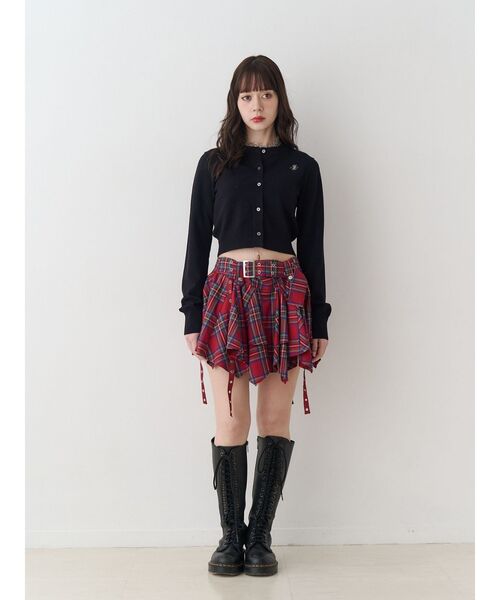 jouetie(ジュエティ)の「パターンコンパクトカーデ(カーディガン/ボレロ・レディース・オフホワイト/ブラック/ブラウン/レッド・MEDIUM)」の22枚目の写真