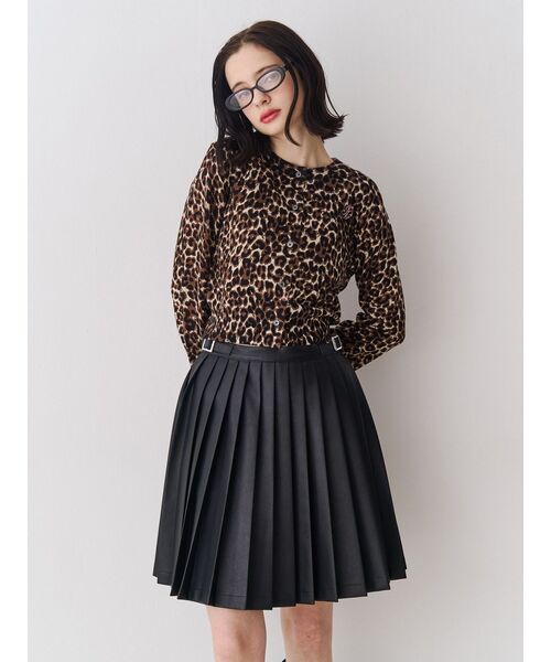 jouetie(ジュエティ)の「パターンコンパクトカーデ(カーディガン/ボレロ・レディース・オフホワイト/ブラック/ブラウン/レッド・MEDIUM)」の11枚目の写真