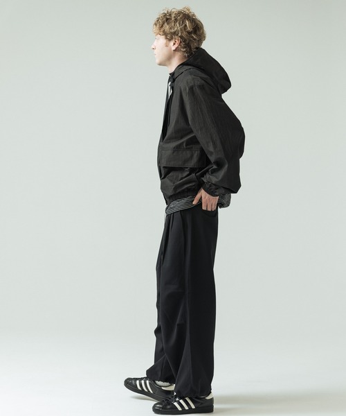 SLICK（スリック）の「【SLICK/スリック】N/C Micro Hooded Short Blouson/ナイロンコットン マイクロリップストップ フーデッドショートブルゾン（ブルゾン・メンズ・カーキ/ブラック・1/3/2）」の18枚目の写真