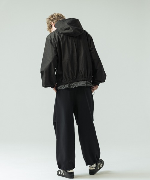 SLICK（スリック）の「【SLICK/スリック】N/C Micro Hooded Short Blouson/ナイロンコットン マイクロリップストップ フーデッドショートブルゾン（ブルゾン・メンズ・カーキ/ブラック・1/3/2）」の20枚目の写真