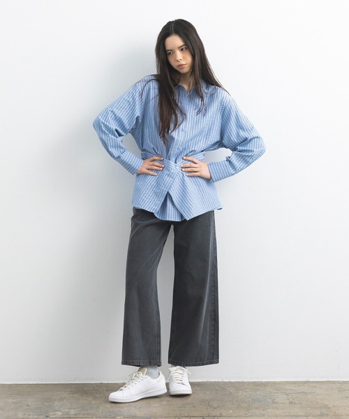 CRAFT STANDARD BOUTIQUE（クラフトスタンダードブティック）の「ストレートワイドデニムパンツ◆（デニムパンツ・レディース・グレー/ブルー系その他・M/L）」の15枚目の写真