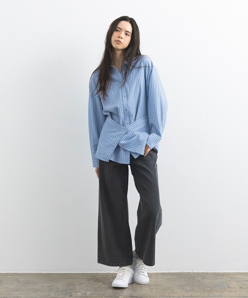 CRAFT STANDARD BOUTIQUE（クラフトスタンダードブティック）の「ストレートワイドデニムパンツ◆（デニムパンツ・レディース・グレー/ブルー系その他・M/L）」の16枚目の写真