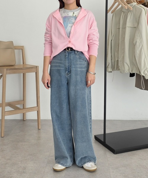 CRAFT STANDARD BOUTIQUE（クラフトスタンダードブティック）の「ストレートワイドデニムパンツ◆（デニムパンツ・レディース・グレー/ブルー系その他・M/L）」の13枚目の写真