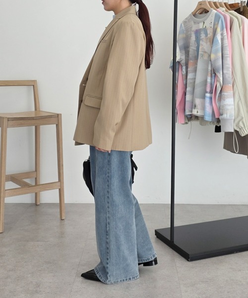 CRAFT STANDARD BOUTIQUE（クラフトスタンダードブティック）の「ストレートワイドデニムパンツ◆（デニムパンツ・レディース・グレー/ブルー系その他・M/L）」の10枚目の写真