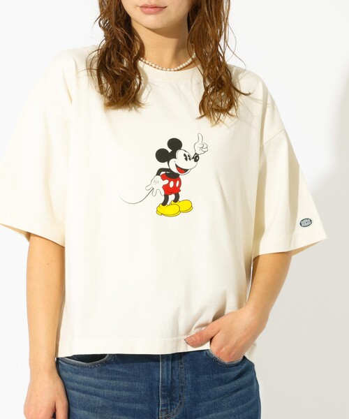 DISCUS(ディスカス)の「【DISCUS/ディスカス】DISCUS×Disneyコラボ Tシャツ/半袖/ディズニー/コラボ/クロップ丈/ユニセックス【WEB限定】(Tシャツ/カットソー・レディース・ブラック系その他2/ホワイト系その他3/ホワイト系その他/ブラック系その他3/ホワイト系その他2/ブラック系その他・フリー)」の3枚目の写真