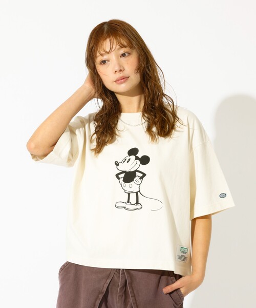 DISCUS(ディスカス)の「【DISCUS/ディスカス】DISCUS×Disneyコラボ Tシャツ/半袖/ディズニー/コラボ/クロップ丈/ユニセックス【WEB限定】(Tシャツ/カットソー・レディース・ブラック系その他2/ホワイト系その他3/ホワイト系その他/ブラック系その他3/ホワイト系その他2/ブラック系その他・フリー)」の7枚目の写真
