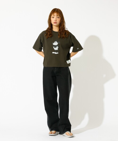 DISCUS(ディスカス)の「【DISCUS/ディスカス】DISCUS×Disneyコラボ Tシャツ/半袖/ディズニー/コラボ/クロップ丈/ユニセックス【WEB限定】(Tシャツ/カットソー・レディース・ブラック系その他2/ホワイト系その他3/ホワイト系その他/ブラック系その他3/ホワイト系その他2/ブラック系その他・フリー)」の11枚目の写真