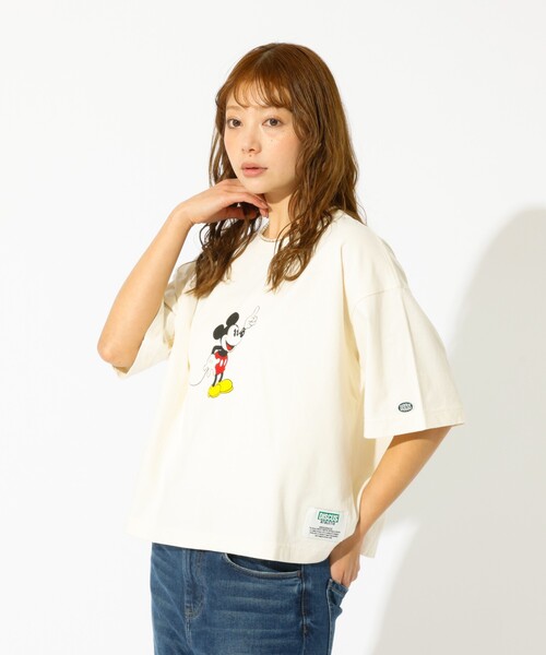 DISCUS(ディスカス)の「【DISCUS/ディスカス】DISCUS×Disneyコラボ Tシャツ/半袖/ディズニー/コラボ/クロップ丈/ユニセックス【WEB限定】(Tシャツ/カットソー・レディース・ブラック系その他2/ホワイト系その他3/ホワイト系その他/ブラック系その他3/ホワイト系その他2/ブラック系その他・フリー)」の15枚目の写真