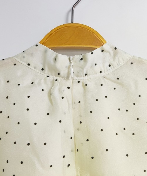 ReRe(リリ)の「ドット柄×ボウタイ付きシアーブラウス(シャツ/ブラウス・レディース・ベージュ・MEDIUM/LARGE/X-LARGE)」の11枚目の写真