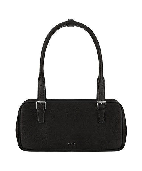 STANDOIL（スタンドオイル）の「STAND OIL/スタンドオイル Square Bowling Bag ブランドロゴ スクエアボウリングバッグ ハンドバッグ 2026年春夏（ハンドバッグ・レディース・ブラック/ベージュ/レッド・FREE）」の2枚目の写真