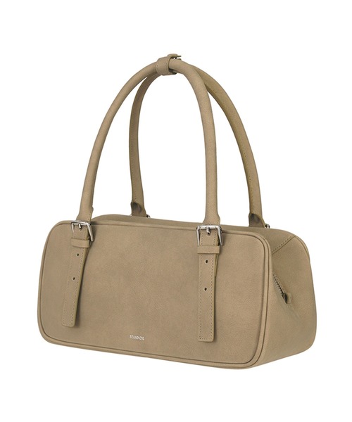 STANDOIL（スタンドオイル）の「STAND OIL/スタンドオイル Square Bowling Bag ブランドロゴ スクエアボウリングバッグ ハンドバッグ 2026年春夏（ハンドバッグ・レディース・ブラック/ベージュ/レッド・FREE）」の12枚目の写真