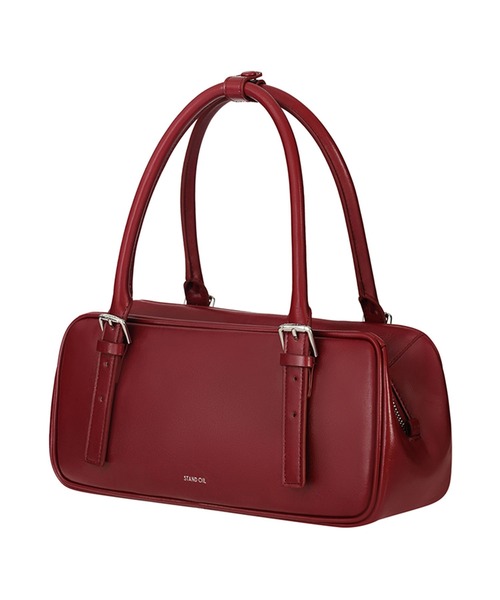 STANDOIL（スタンドオイル）の「STAND OIL/スタンドオイル Square Bowling Bag ブランドロゴ スクエアボウリングバッグ ハンドバッグ 2026年春夏（ハンドバッグ・レディース・ブラック/ベージュ/レッド・FREE）」の20枚目の写真