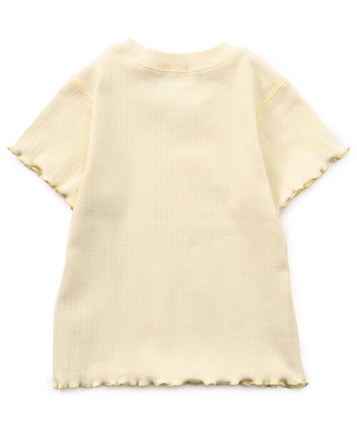 Seraph(セラフ)の「ステッチ配色ベーシックTシャツ_ジュニア対応(Tシャツ/カットソー・キッズ・ラベンダー/オフホワイト/レモンイエロー/レッド・140/130/120/110/100/90/80)」の5枚目の写真
