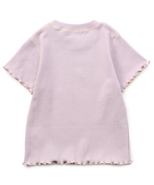 Seraph(セラフ)の「ステッチ配色ベーシックTシャツ_ジュニア対応(Tシャツ/カットソー・キッズ・ラベンダー/オフホワイト/レモンイエロー/レッド・140/130/120/110/100/90/80)」の6枚目の写真