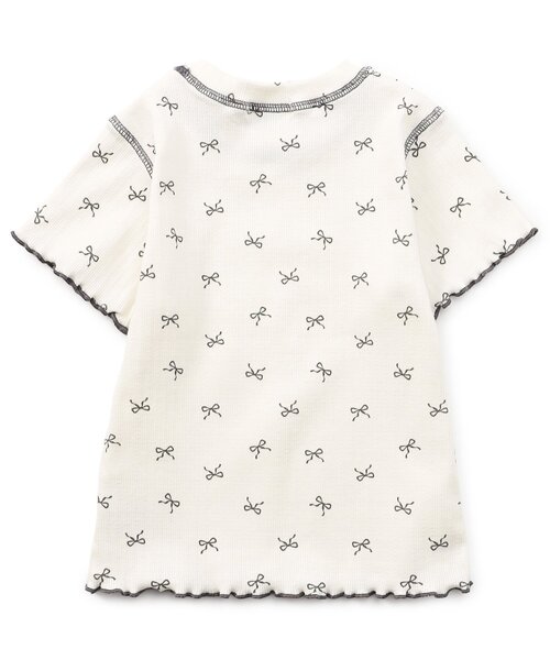 Seraph(セラフ)の「ステッチ配色ベーシックTシャツ_ジュニア対応(Tシャツ/カットソー・キッズ・ラベンダー/オフホワイト/レモンイエロー/レッド・140/130/120/110/100/90/80)」の7枚目の写真