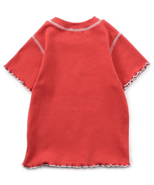 Seraph(セラフ)の「ステッチ配色ベーシックTシャツ_ジュニア対応(Tシャツ/カットソー・キッズ・ラベンダー/オフホワイト/レモンイエロー/レッド・140/130/120/110/100/90/80)」の8枚目の写真