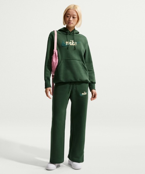 NIKE（ナイキ）の「ナイキ NIKE ナイキ ウィメンズ NSW PHNX フリース OS L/S ロゴ HDY（パーカー・レディース・ダークグリーン/ブラック・M/L）」の9枚目の写真