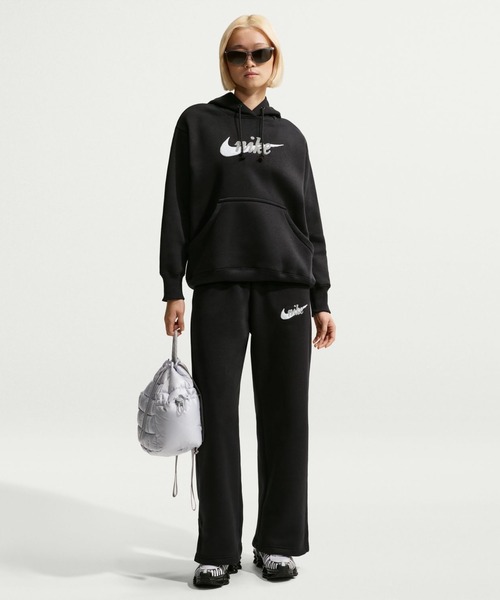NIKE（ナイキ）の「ナイキ NIKE ナイキ ウィメンズ NSW PHNX フリース OS L/S ロゴ HDY（パーカー・レディース・ダークグリーン/ブラック・M/L）」の5枚目の写真
